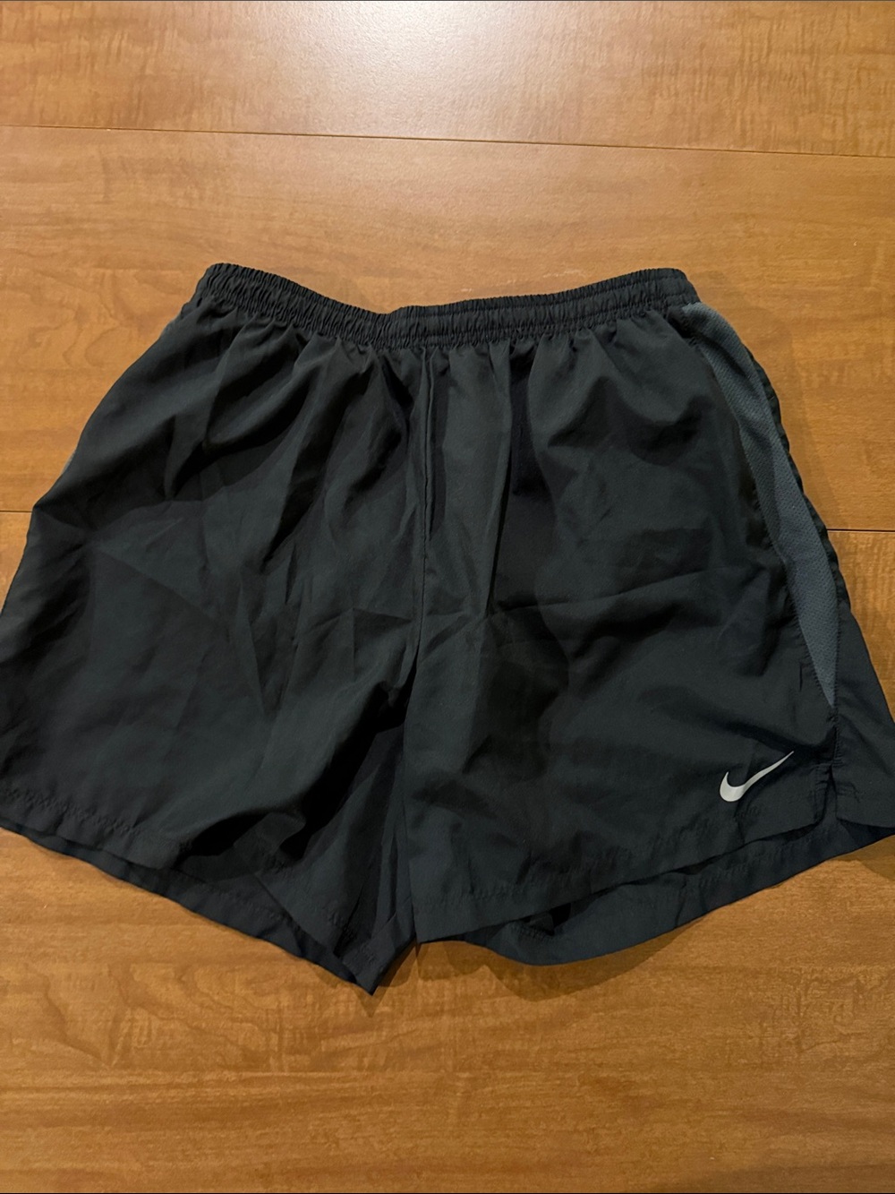 Nike Black Men's Athletic Shorts with Reflective Swoosh